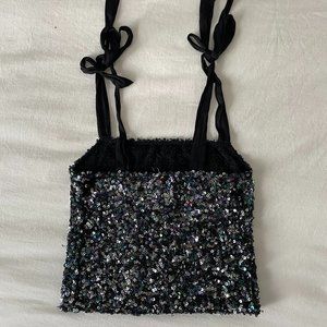 Free People Sequin Top